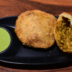 Pyaz Kachori (2 Pcs) – Served with Chutney